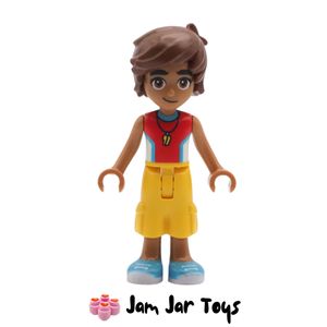 LEGO® Friends Minifigure Leo Red Shirt, Cropped Yellow Trousers. F50