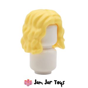 LEGO® Enid, Bright Light Yellow Long Wavy/Curly Hair. FPH179