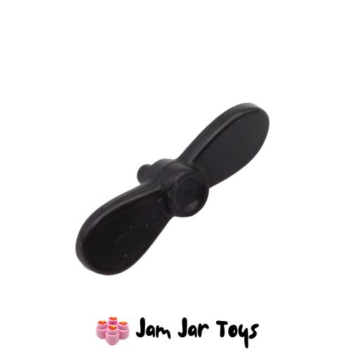 LEGO Black Tiny Drone Blade, Propeller, 1.5 Shaft
