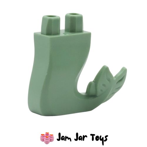 LEGO Mermaid Curved Tail, Sand Green