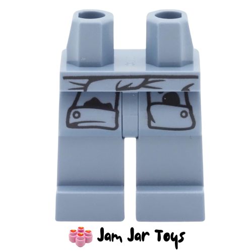 LEGO Sand Blue Legs, Tied Shirt Sleeves, Oil Stains.