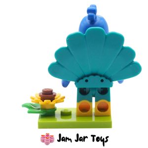 LEGO Peacock Costume Fan Series 28 CMF Rear View
