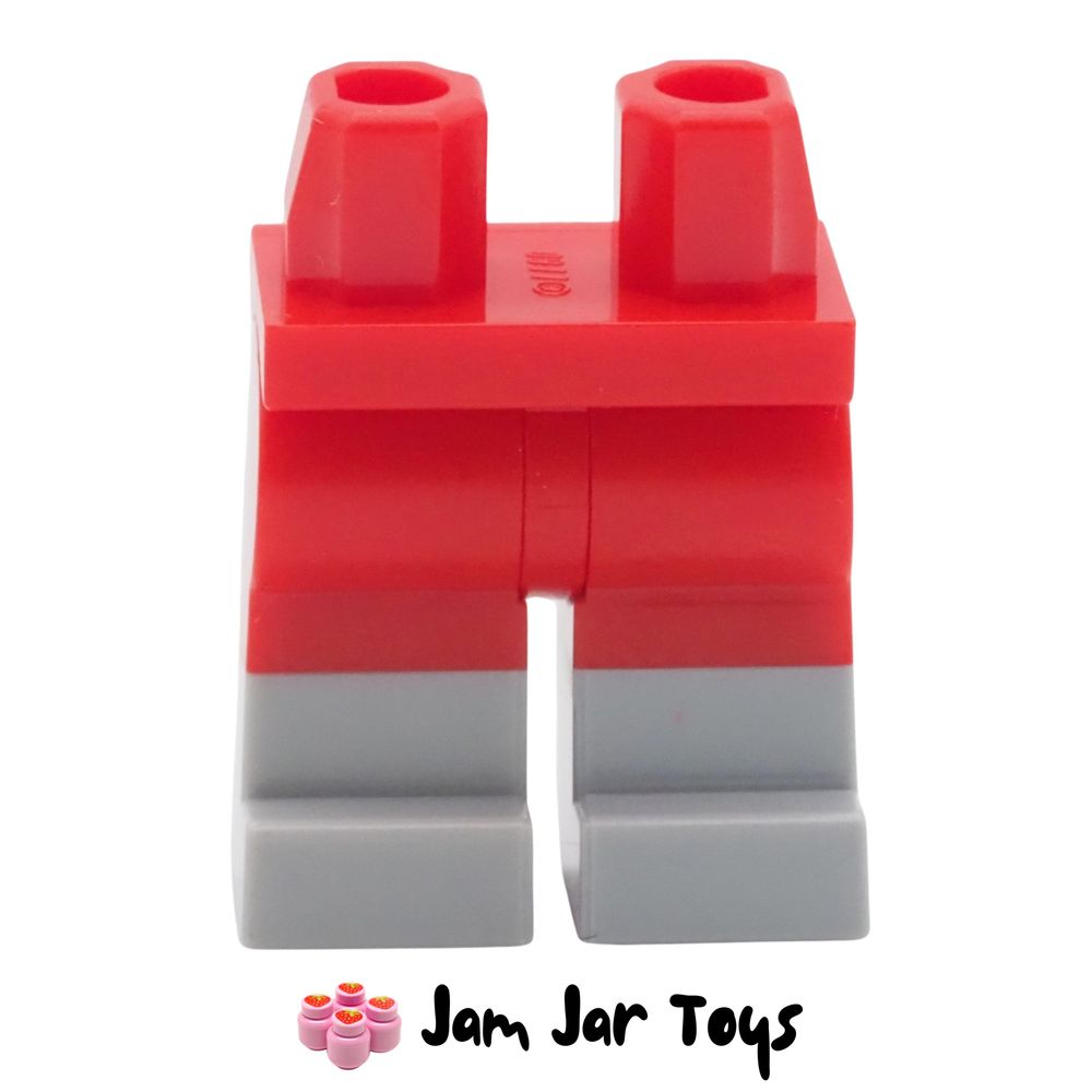 LEGO® Red Legs and Light Bluish Grey Boots