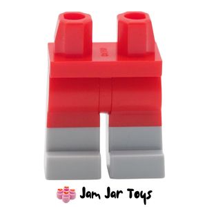 LEGO® Red Legs and Light Bluish Grey Boots L345