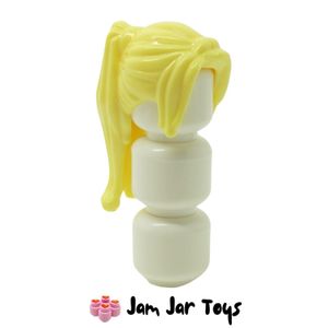 LEGO® Cheerleader Bright Yellow Hair Ponytail Long / Side Bangs H63
