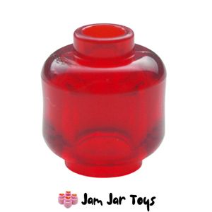 LEGO® Trans Red Plain Head. PH21