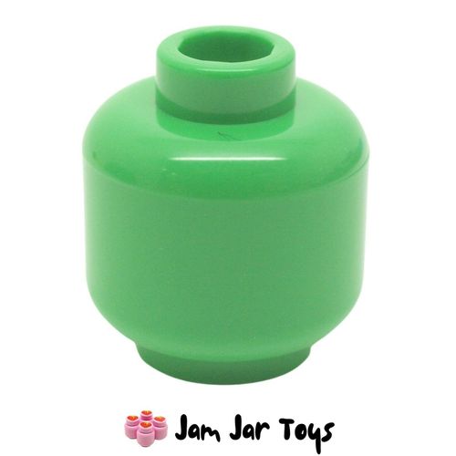 LEGO Bright Green Plain Minifigure Head