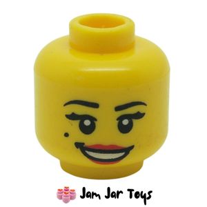 LEGO® Head Open Smile Red Lips and Beauty Mark FH21