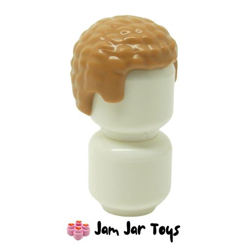 LEGO Medium Dark Flesh Hair Coiled
