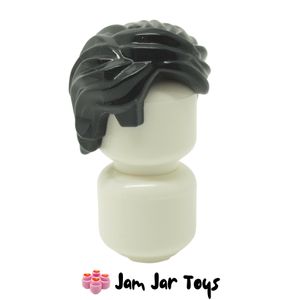 LEGO® Minifigure Hair Black Swept Back Tousled (H75)