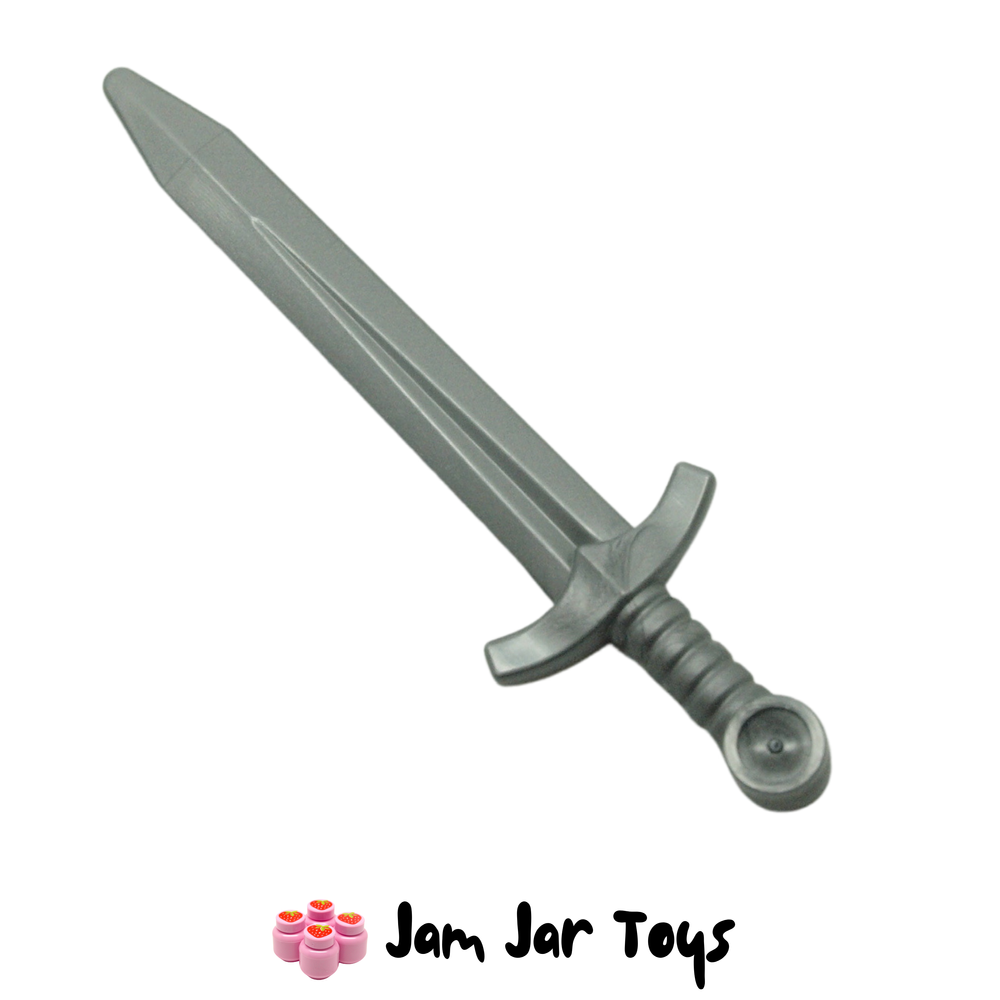 LEGO Sword Greatsword Weapon Flat Silver