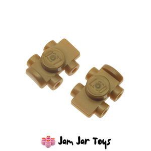 LEGO® Pearl Gold Roller Skates - Pair. A86