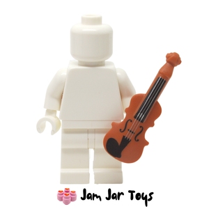 LEGO® Dark Orange Violin - Detailed; Musical Instrument A125