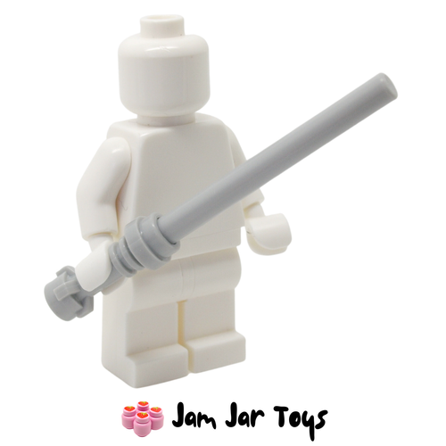 LEGO Star Wars Lightsaber With Light Bluish Grey Hilt and Medium Stone Grey Wand