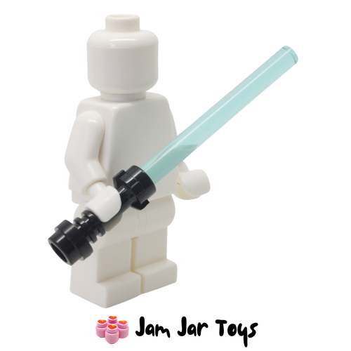 LEGO Star Wars Lightsaber With Black Hilt and Trans Light Blue Wand