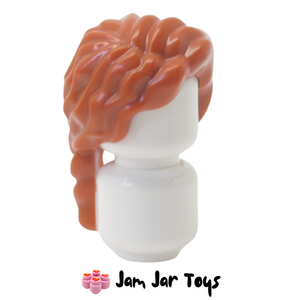 LEGO® Autumn Hair Curly with Thin Braid - Dark Orange FPH39