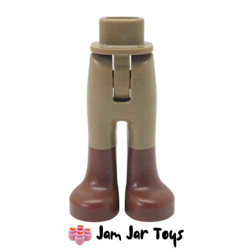 LEGO Dark Tan Minidoll Trousers with Back Pockets and Reddish Brown Boots