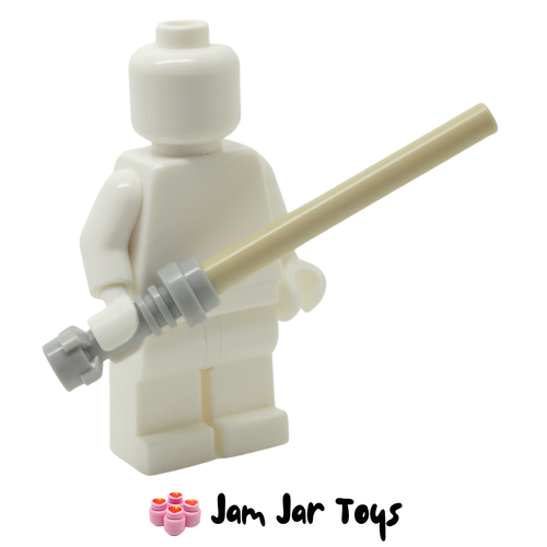 LEGO Star Wars Lightsaber With Light Bluish Grey Hilt and Tan Wand