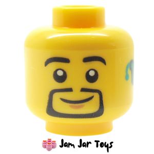 LEGO® Head, Goatee Beard, Dark Turquoise Hearing Aid HF81