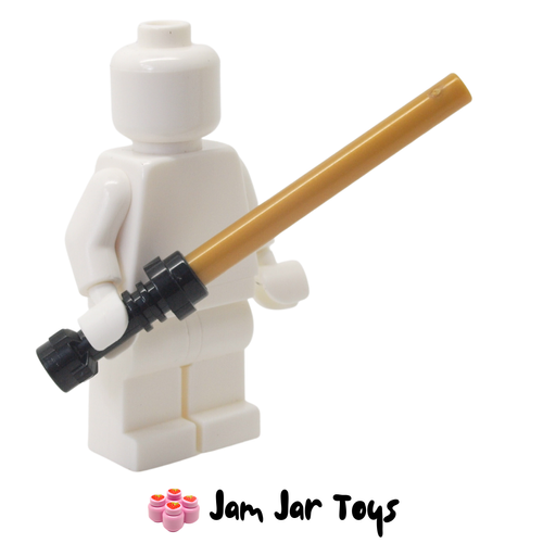 LEGO Star Wars Lightsaber With Black Hilt and Pearl Gold Wand