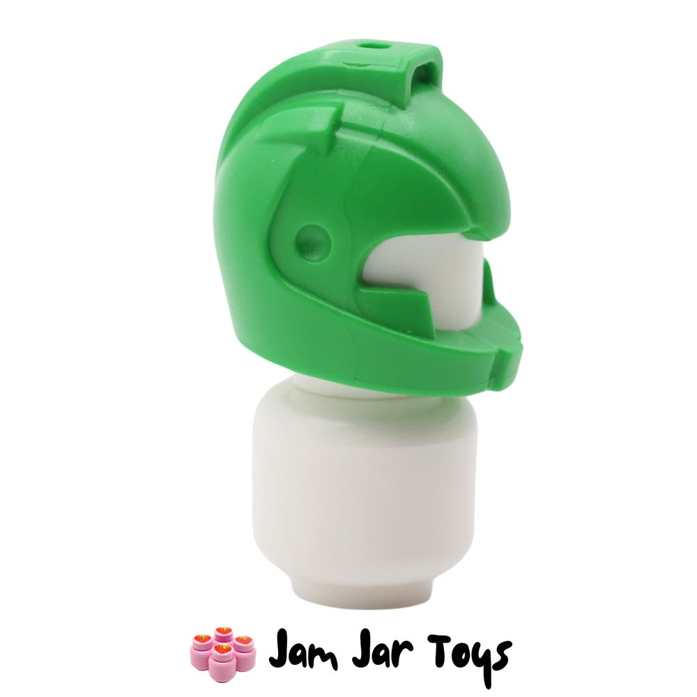 LEGO Bright Green Space Helmet with Air Intakes and Hole on Top