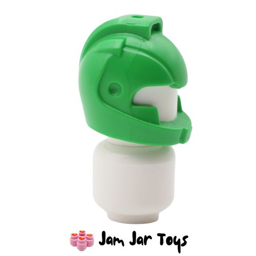 LEGO Bright Green Space Helmet with Air Intakes and Hole on Top
