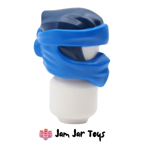 LEGO Dark Blue Wrap, Short Back Knot, Blue Mask.