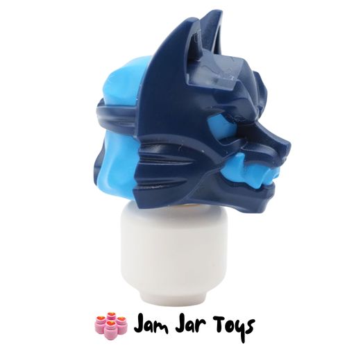 LEGO Blue Wrap, Dark Blue Wolf Mask, Blue Eyes/Teeth