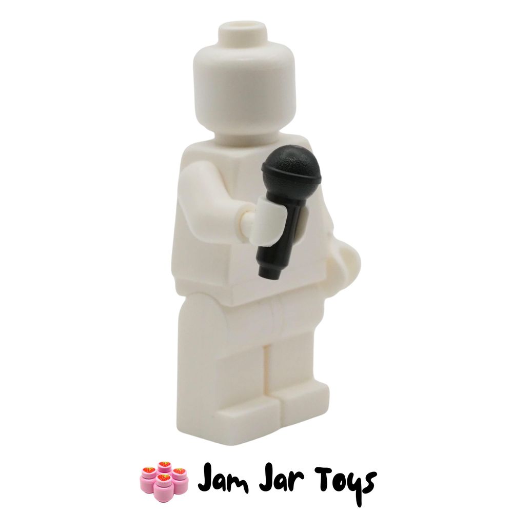 LEGO Black Microphone. Found in various LEGO sets including 21346-1 - Family Tree.