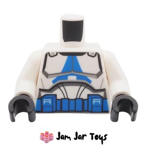 LEGO® Clone Trooper Torso, Armour, Blue Markings, Utility Belt. TO255
