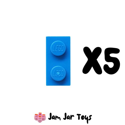 LEGO Five Blue 1 x 2 Tiles ST137