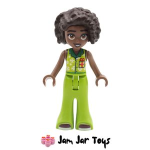 LEGO® Friends Minifigure - Aliya in Lime Top with Snowflakes & Gift. F58
