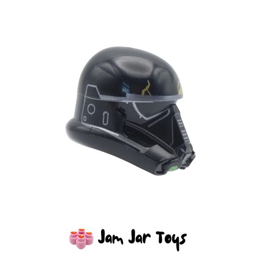 LEGO Death Trooper Helmet – Black with Gold Cracks.