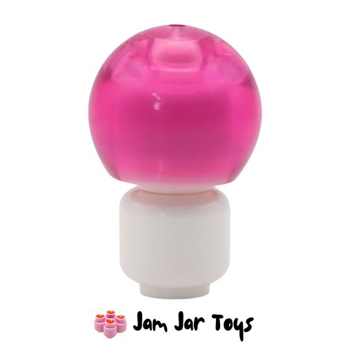LEGO Helmet Round Sphere Trans-Dark Pink