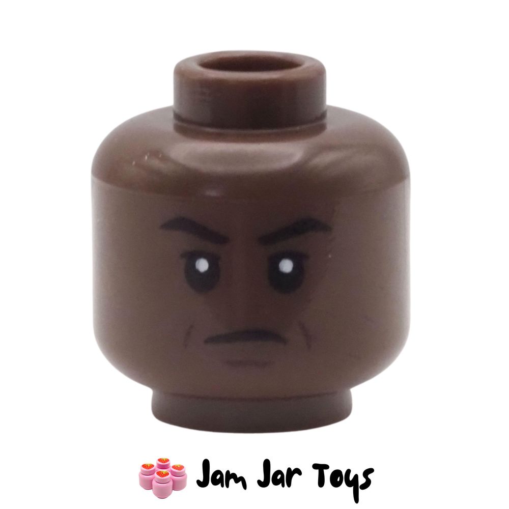 LEGO Stormtrooper Umber Brown Head, Frown