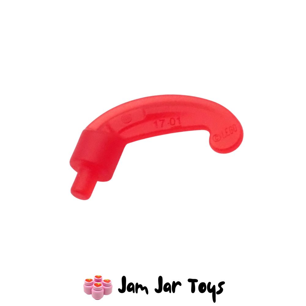 LEGO Trans-Red Plume / Feather / Flame Small With Pin