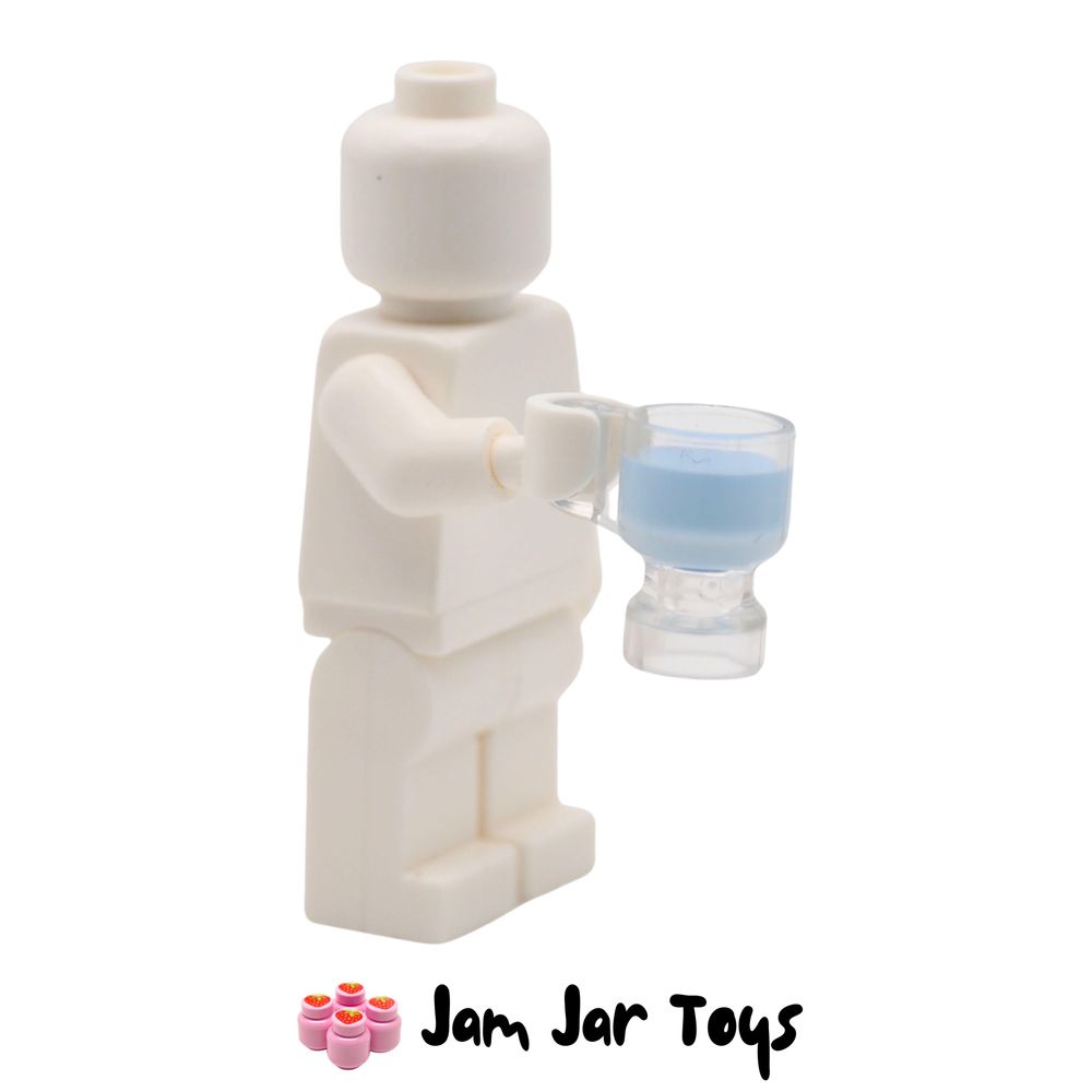 LEGO Trans Clear Cup with Bright Light Blue Drink