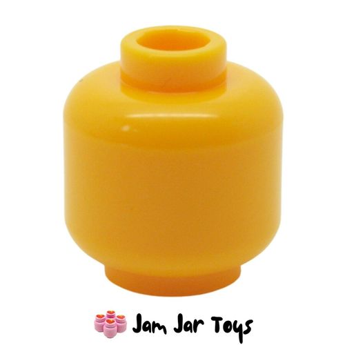 LEGO Bright Light Orange Plain Minifigure Head