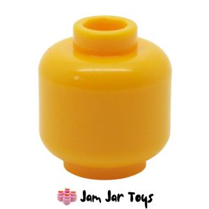 LEGO® Bright Light Orange Plain Minifigure Head. PH5