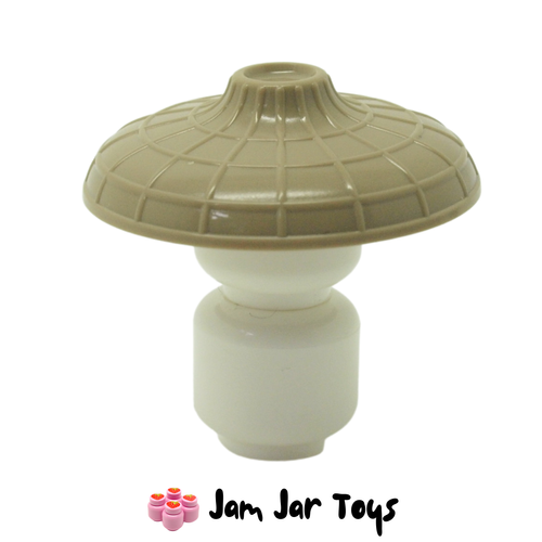 LEGO Conical Asian Hat Raised Centre Dark Tan