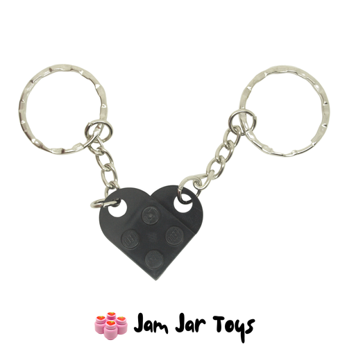 LEGO Black Heart Keyring Keychain