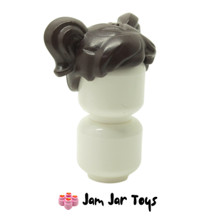 LEGO® Maya Dark Brown Hair With 2 Ponytails H169