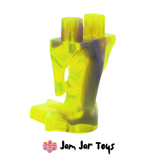 LEGO Soul Archer Ghost Legs Marbled Dark Purple Trans-Neon Green.