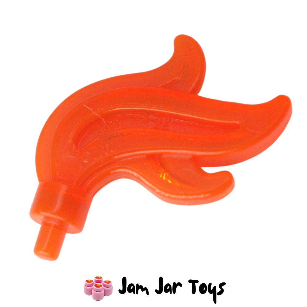 LEGO Trans Neon Orange Plume