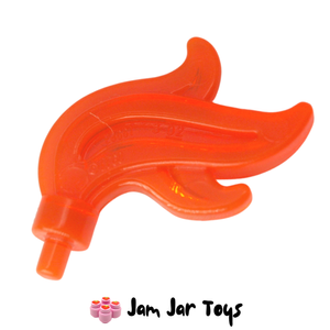 LEGO® Trans Neon Orange Plume / Feather / Flame Triple Point P9