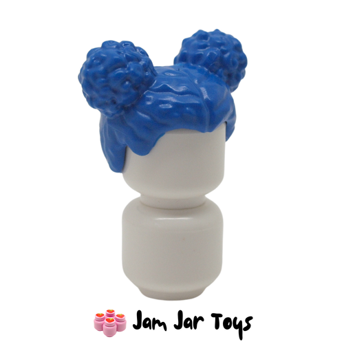 LEGO Blue Hair Two Round Buns