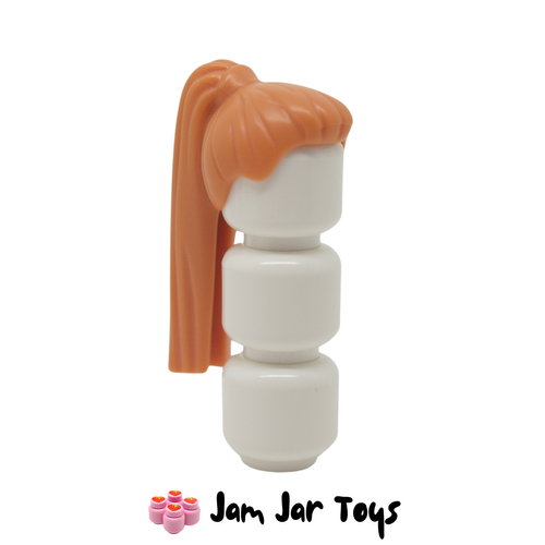 LEGO Nougat Hair Ponytail Long Straight with Tie