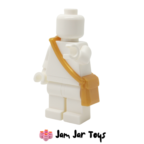 LEGO Pearl Gold Bag / Messenger Satchel Pouch with Long Strap