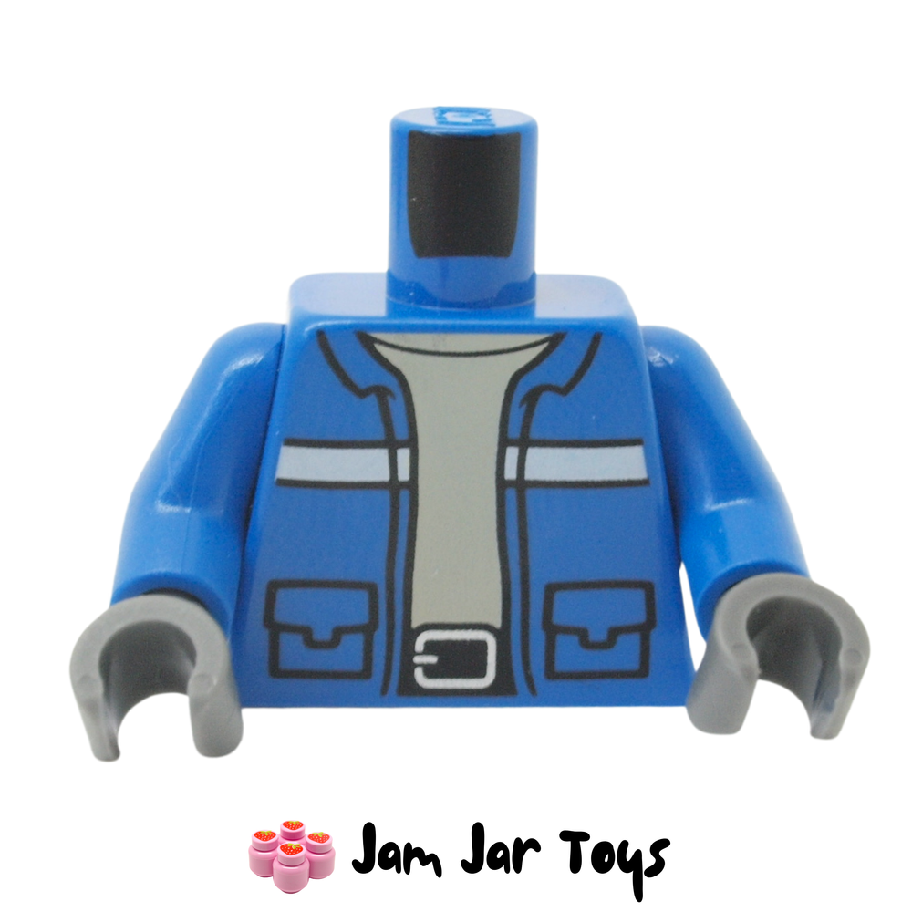 LEGO Jacket, Pockets and White Stripe Tan Undershirt