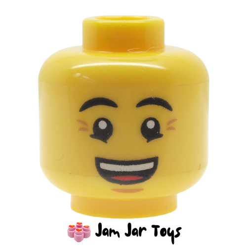 LEGO Ronny / Sudsy Simon Head, Eyebrows, Crow's Feet, Smile